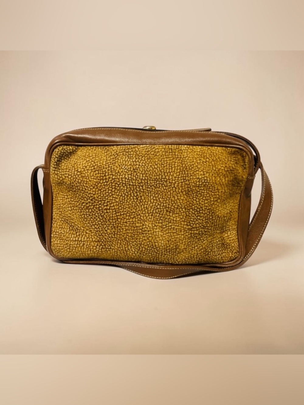 Borbonese Quail Suede Crossbody/Shoulder bag - Picture 3 of 10